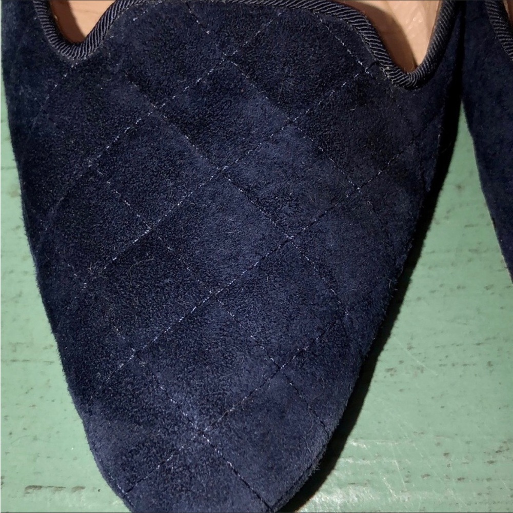 Manolo Blahnik Yak Quilted Suede flats - Picture 3 of 5